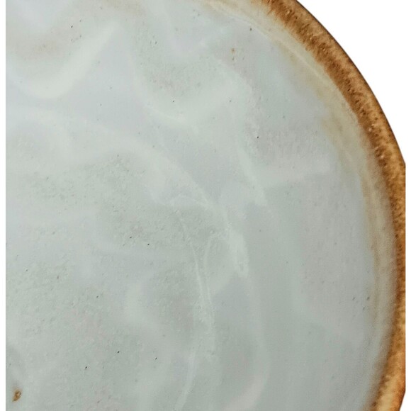 Studio Pottery Bowl Cream Green Blue Tan Signed Harris Ramen Rice Noodle Bowl - Picture 16 of 16